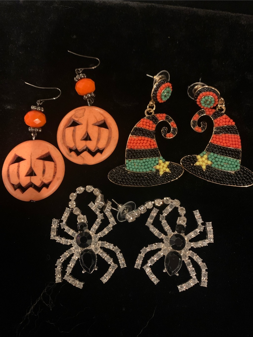 Halloween Pumpkin Dangle Earrings -women’s Accessories, Orange